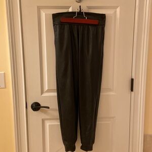 Commando Faux leather jogger. Black. Size XS. Like new